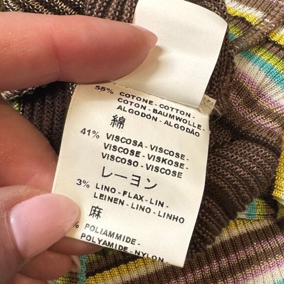 M Missoni Cardigan Classic Zig Zag Pattern Size 46IT (US 10) - Picture 6 of 6